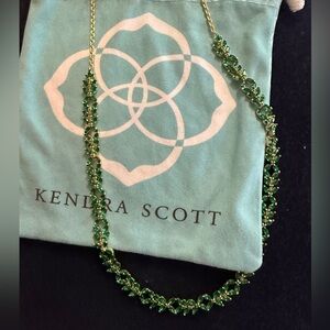 Kendra Scott Emerald Green Necklace